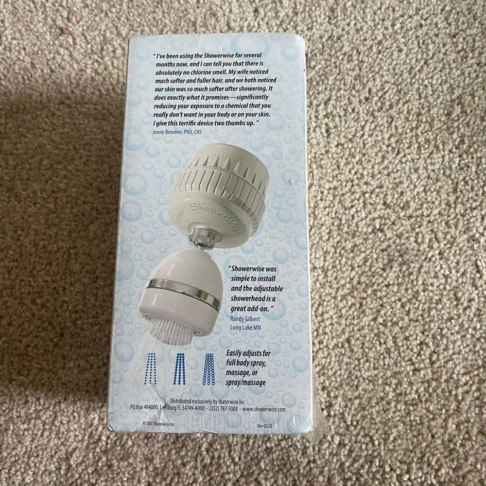 Showerwise Filtration System Chlorine Free Shower‎ Head Multi Jet Massage